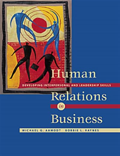 Human relations in business Cover