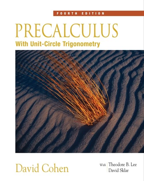Precalculus with unit-circle trigonometry. Cover