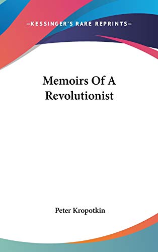 Memoirs Of A Revolutionist Cover