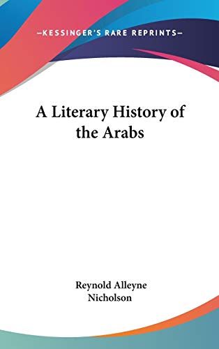 A Literary History Of The Arabs Cover
