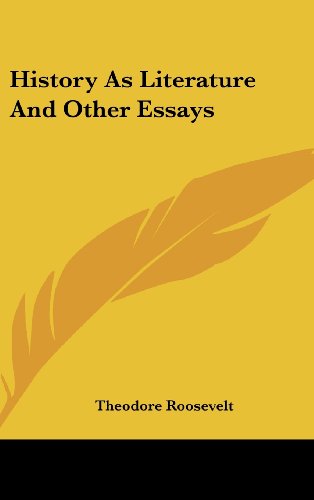 History As Literature And Other Essays Cover