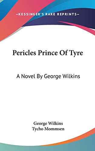 Pericles Prince Of Tyre Cover