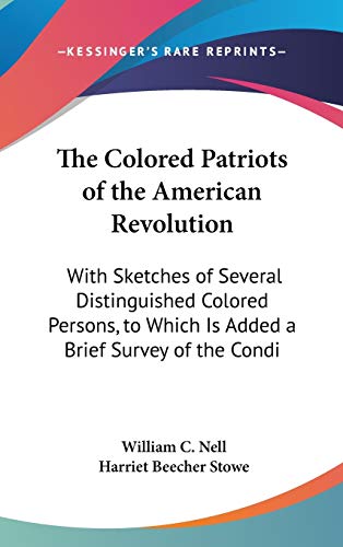 The Colored Patriots Of The American Revolution Cover