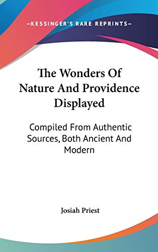 The Wonders Of Nature And Providence Displayed Cover