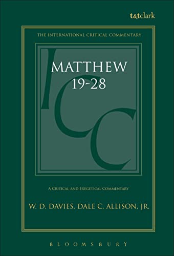 A critical and exegetical commentary on the Gospel according to Saint Matthew Cover