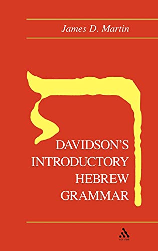 Davidson's introductory Hebrew grammar Cover