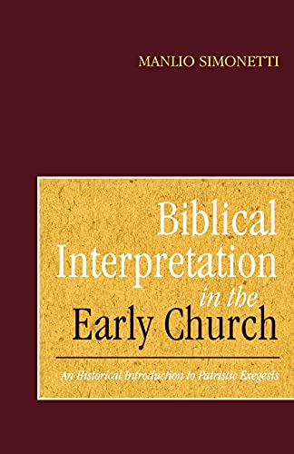 Biblical interpretation in the early church Cover