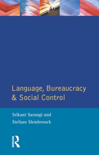 Language, bureaucracy, and social control Cover
