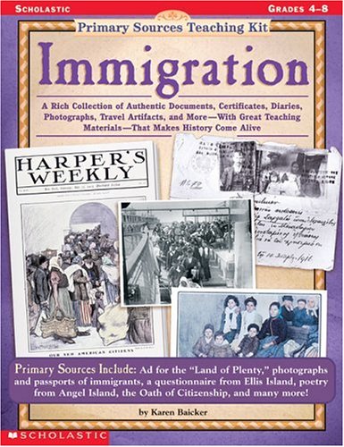 Immigration (Primary Sources Teaching Kit, Grades 4-8) Cover