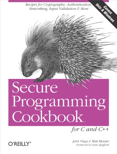Secure programming cookbook for C and C++ Cover