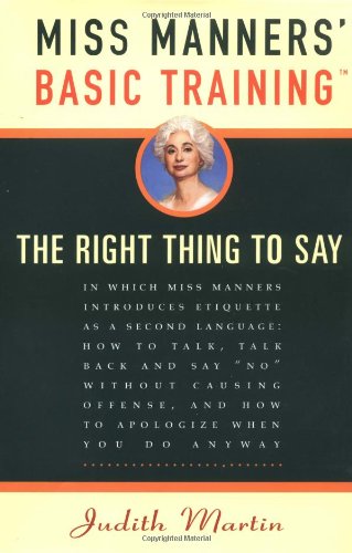Miss Manners' basic training Cover