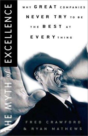 The myth of excellence Cover