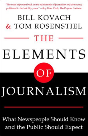 The elements of journalism Cover