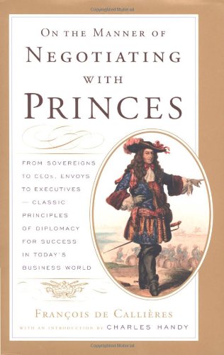 On the manner of negotiating with princes Cover