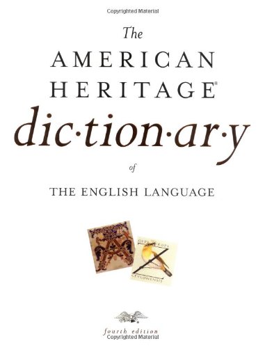 The American Heritage dictionary of the English language. Cover