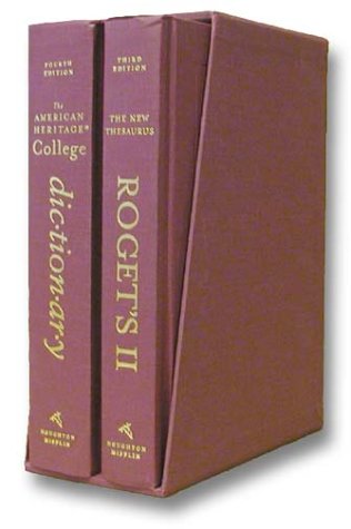 The American Heritage College Dictionary 4th Edition, PLUS Roget's II The New Thesaurus Cover