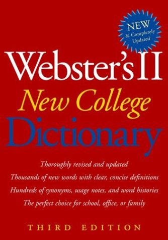 Webster's II new college dictionary. Cover