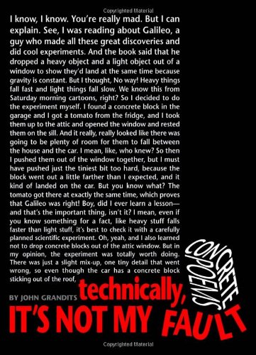 Technically, it's not my fault Cover