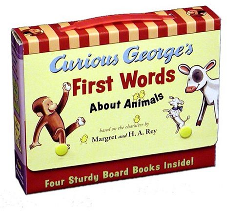 Curious George's First Words About Animals Cover