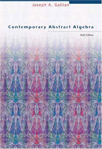 Contemporary abstract algebra Cover