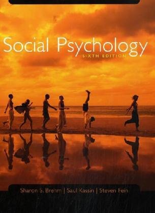 Social Psychology With Cd Rom 6th Edit Cover