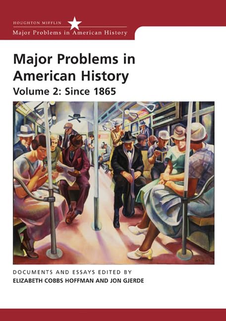 Major problems in American history Cover