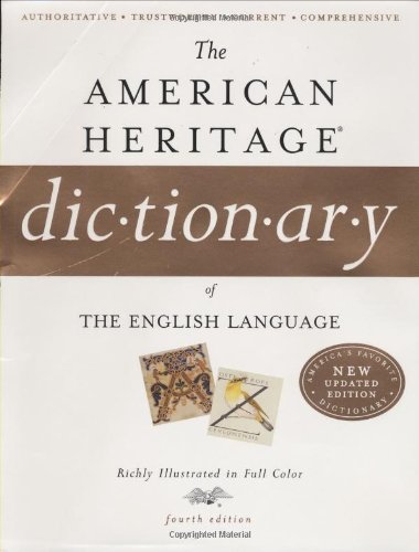 The American Heritage Dictionary of the English Language, Fourth Edition Cover