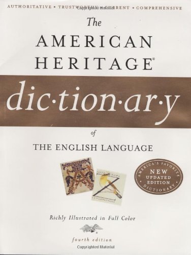 The American Heritage Dictionary of the English Language, Fourth Editon Cover