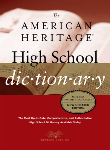 The American Heritage high school dictionary. Cover