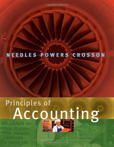Needles Principles Of Accounting With Your Guide To An A Passkey Pluselectronic Working Papers Tenth Edition Cover