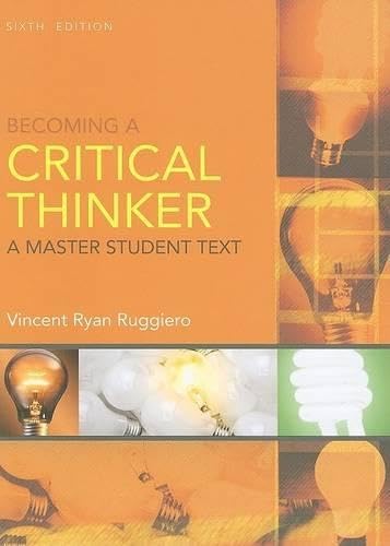 Becoming a critical thinker Cover
