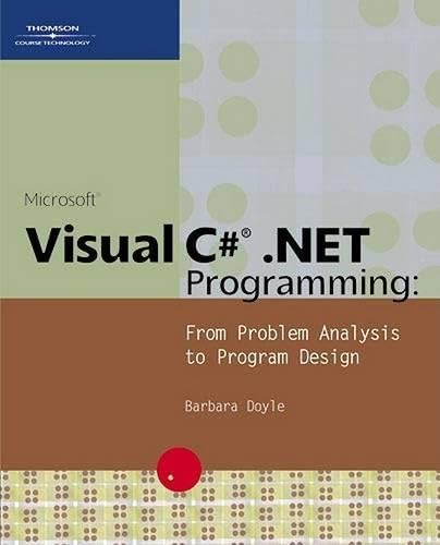 Microsoft Visual Cplus NET programming Cover