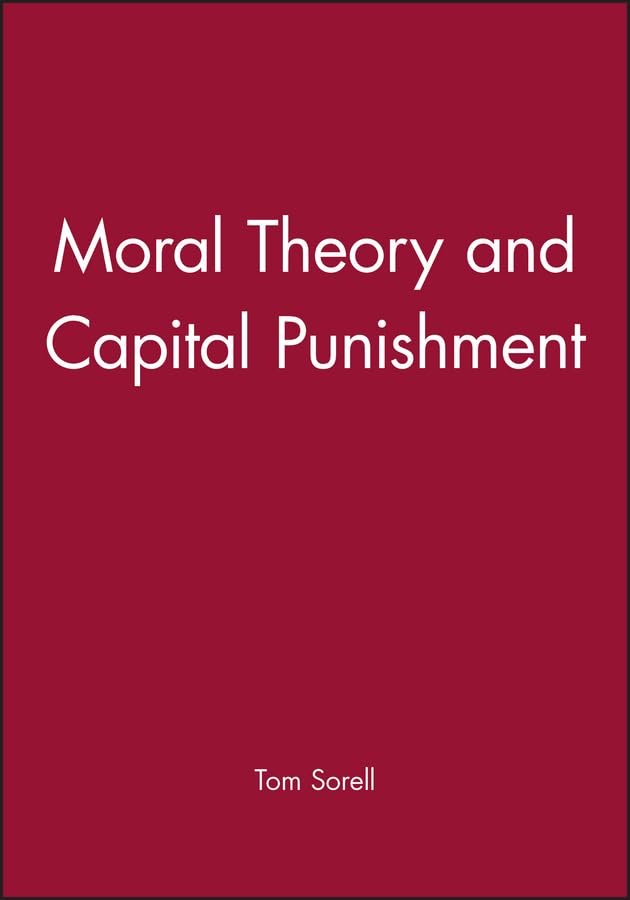 Moral theory and capital punishment Cover