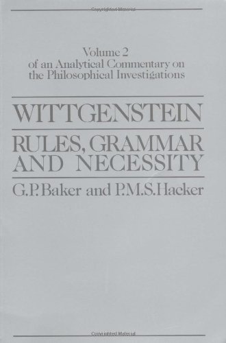 Wittgenstein, rules, grammar, and necessity Cover