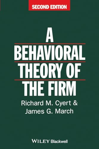 A behavioral theory of the firm Cover