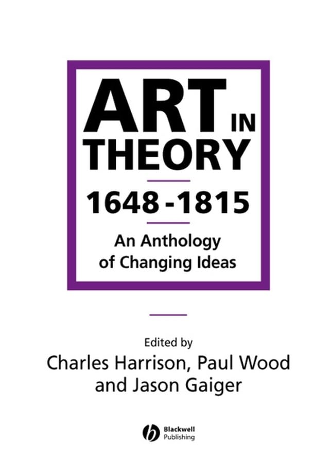 Art in Theory, 1648-1815 Cover