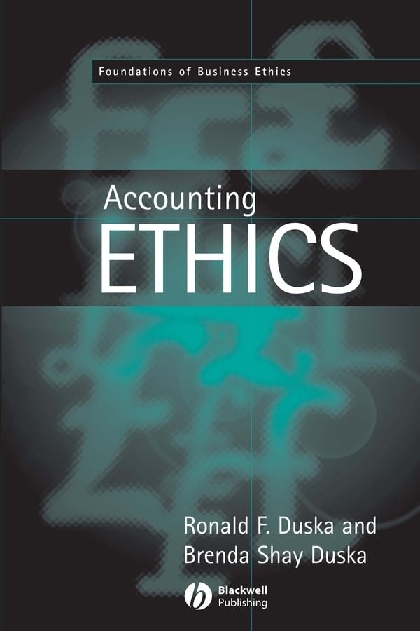 Accounting Ethics (Fundamentals of Business Ethics) Cover
