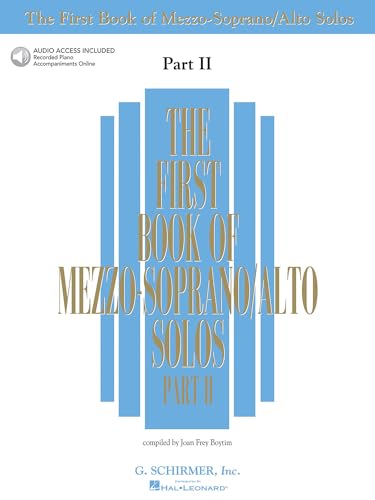 The First Book of Mezzo-Soprano/Alto Solos Part II (Book/CD): Book/CD package (2 CDs) (First Book of Solos Part II) Cover