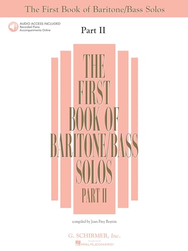 The First Book of Baritone/Bass Solos - Part II (Book/CD): Book/CD package (2 CDs) (First Book of Solos Part II) Cover