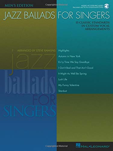 Jazz Ballads for Singers - Men's Edition Cover