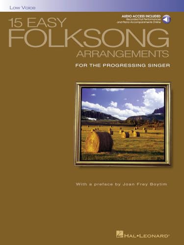 15 Easy Folksong Arrangements - Low Voice Cover