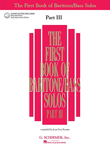 The First Book of Baritone/Bass Solos - Part III (Book/CD) Cover