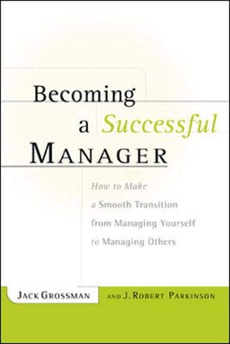 Becoming a successful manager Cover