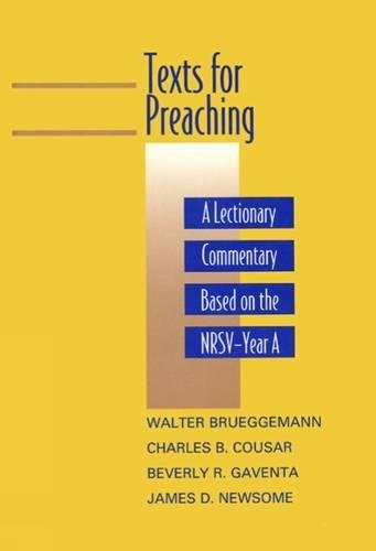 Texts for preaching Cover