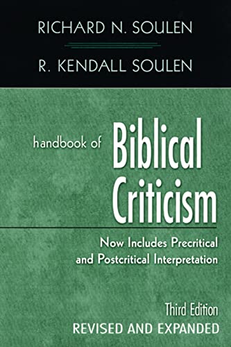 Handbook of biblical criticism Cover