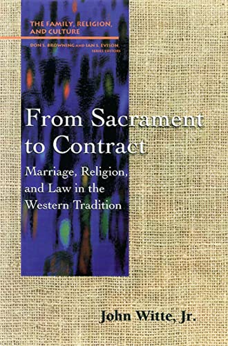 From sacrament to contract Cover