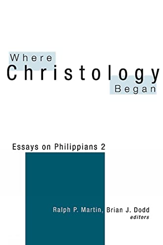 Where Christology began Cover