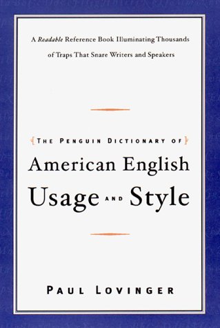 The Penguin dictionary of American English usage and style Cover