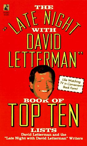 The "LATE NIGHT WITH DAVID LETTERMAN" BOOK OF TOP TEN LISTS Cover