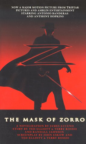 The MASK OF ZORRO MOVIE TIE IN Cover